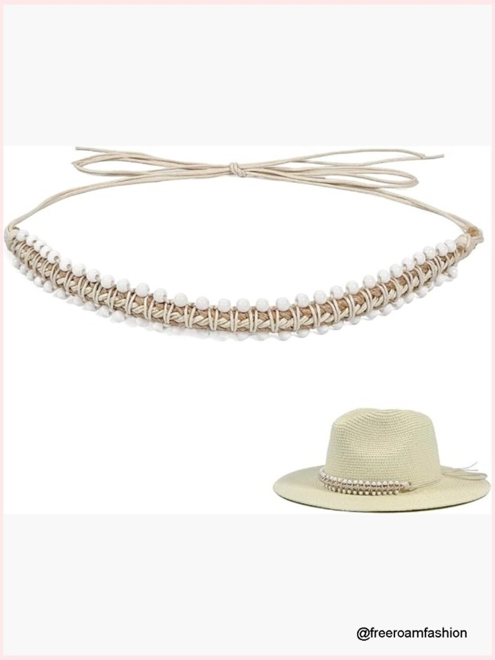 Braided Cowboy Hat Band - Adjustable Western Hat Accessory